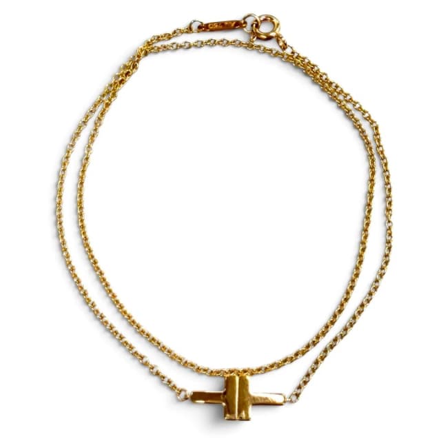 Tiffany & Co. T Two Double Chain Bracelet 750 Pink Gold in Pink from The Reluxe, photo 1 of 1