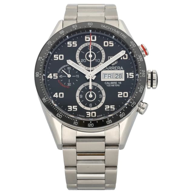 TAG Heuer Carrera CV2A1R 43mm Stainless Steel Watch from H&T, photo 1 of 1