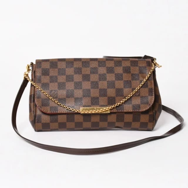 Louis Vuitton Shoulder Bag Damier Favorite MM Canvas Brown in Brown Canvas from The Reluxe, photo 1 of 1