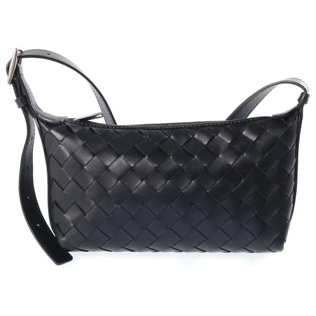 Bottega Veneta Traveler Phone Pouch Calfskin Black in Black Calfskin from The Reluxe, photo 1 of 1