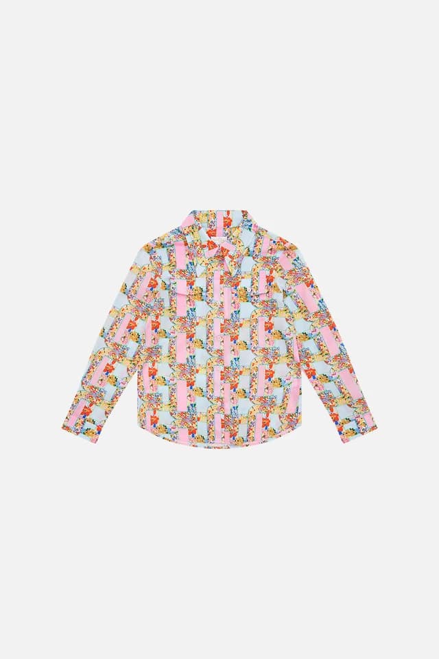 Camilla eBoutique (AU) KIDS RELAXED BUTTON THROUGH SHIRT 4-10 AN ITALIAN WELCOME, image 1 of 1 from CAMILLA