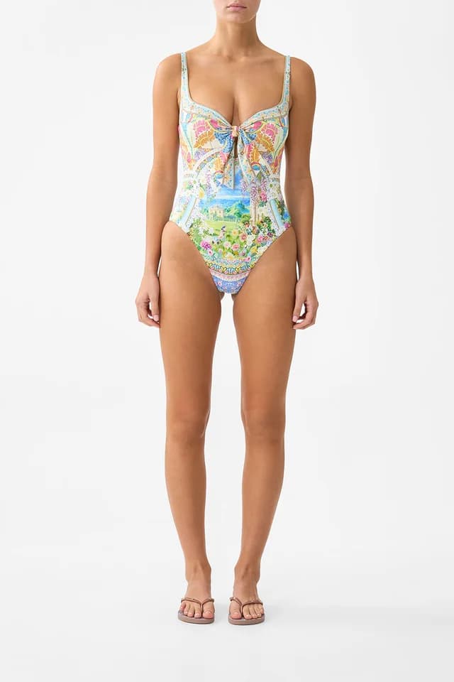 Camilla eBoutique SWEETHEART NECK ONE PIECE WITH TIE FRONT NAVÀS NOUVEAU, image 1 of 1 from CAMILLA