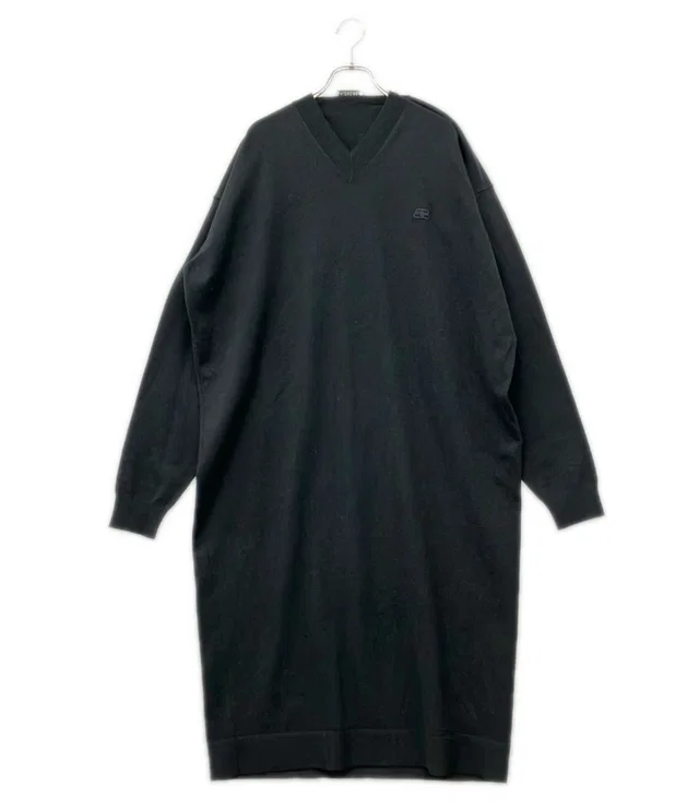 Balenciaga Long Sleeve V-neck Knit Dress from The Reluxe, photo 1 of 1