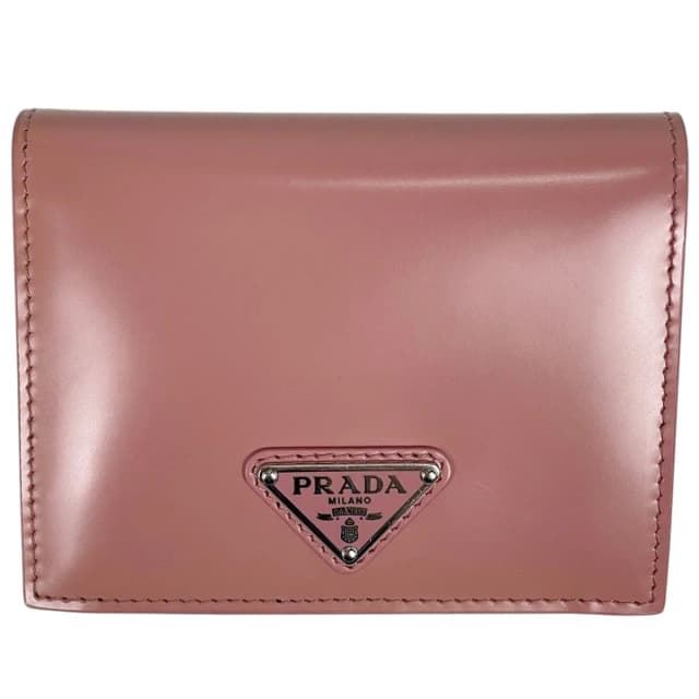 Prada Bifold Wallet Leather Pink in Pink Leather from The Reluxe, photo 1 of 1