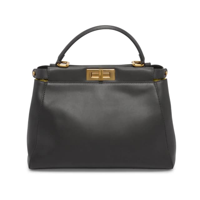 Fendi Nappa Medium Peekaboo Bag in Dark Grey Nappa leather from Blue Spinach, photo 1 of 1