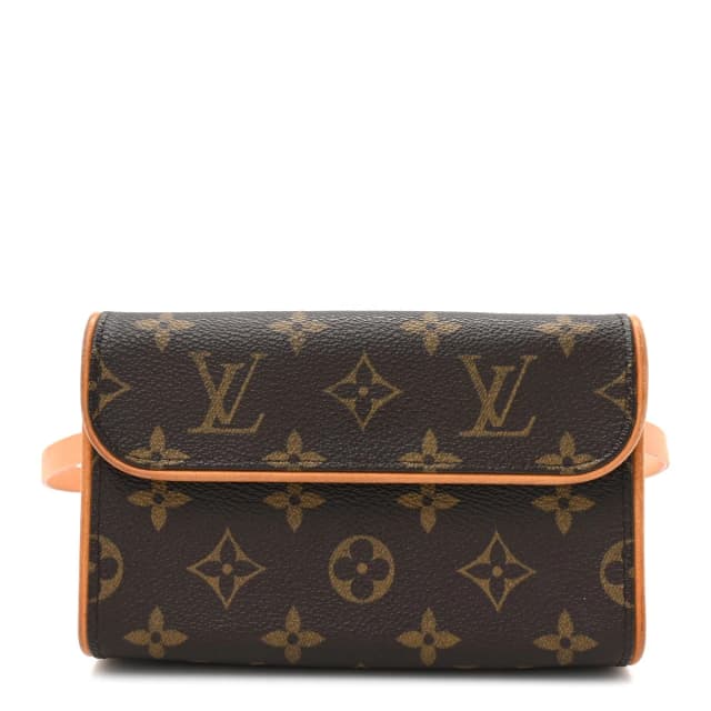 Louis Vuitton Monogram Pochette Florentine Coated Canvas Bag - Brown in Brown Coated canvas from H&T, photo 1 of 1