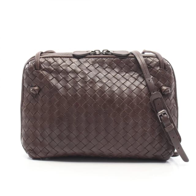 Bottega Veneta Shoulder Bag Nodini Intrecciato Dark Brown Leather in Brown Woven leather from The Reluxe, photo 1 of 1