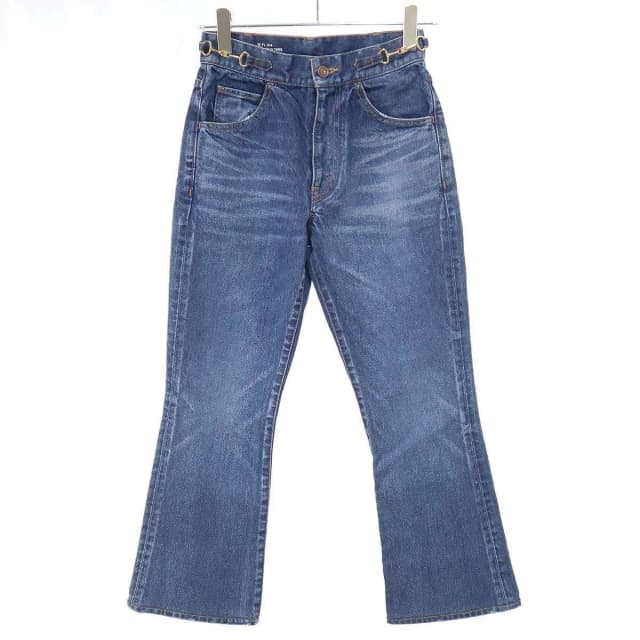 Celine Dylan Triomphe Chain Denim Pants Indigo 26 in Denim from The Reluxe, photo 1 of 1