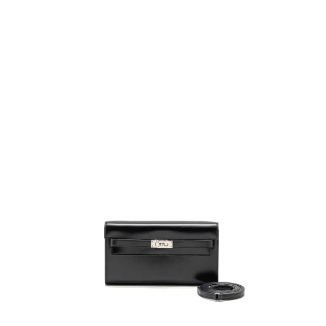 Hermès Kelly To Go Box Black Shw Stamp U in Black Box leather from EMIER, photo 1 of 1