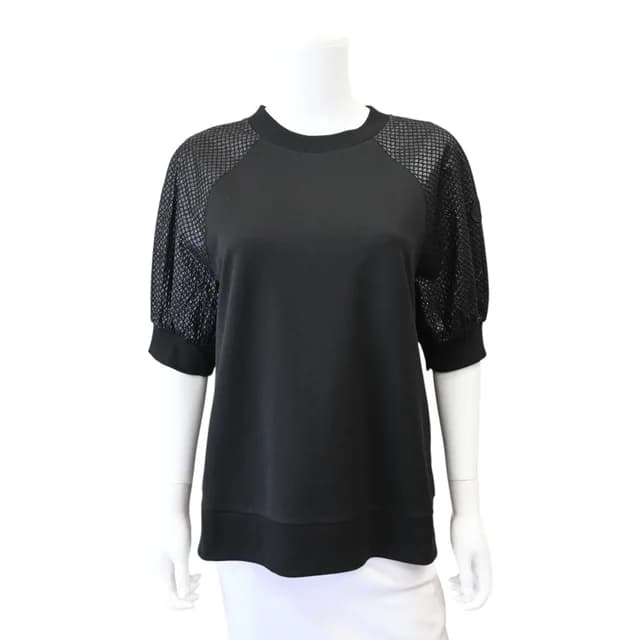 Moncler Black Short Sleeve T-Shirt in Black from Clotheshorse Anonymous, photo 1 of 1