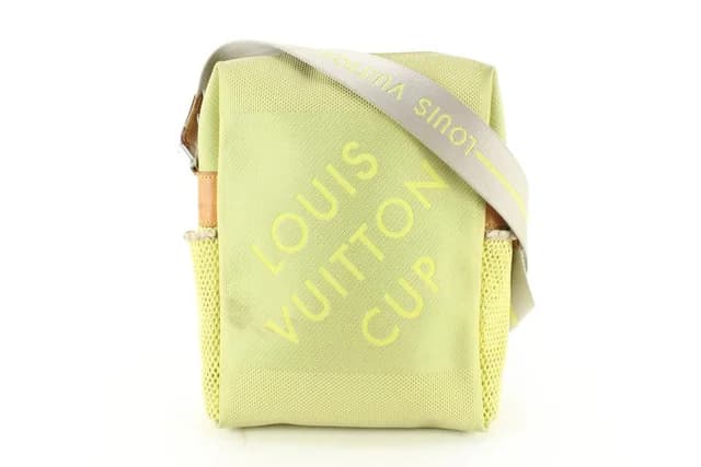 Louis Vuitton Lime Green Damier Geant Weatherly Danube in Green Canvas from Bagriculture, photo 1 of 1