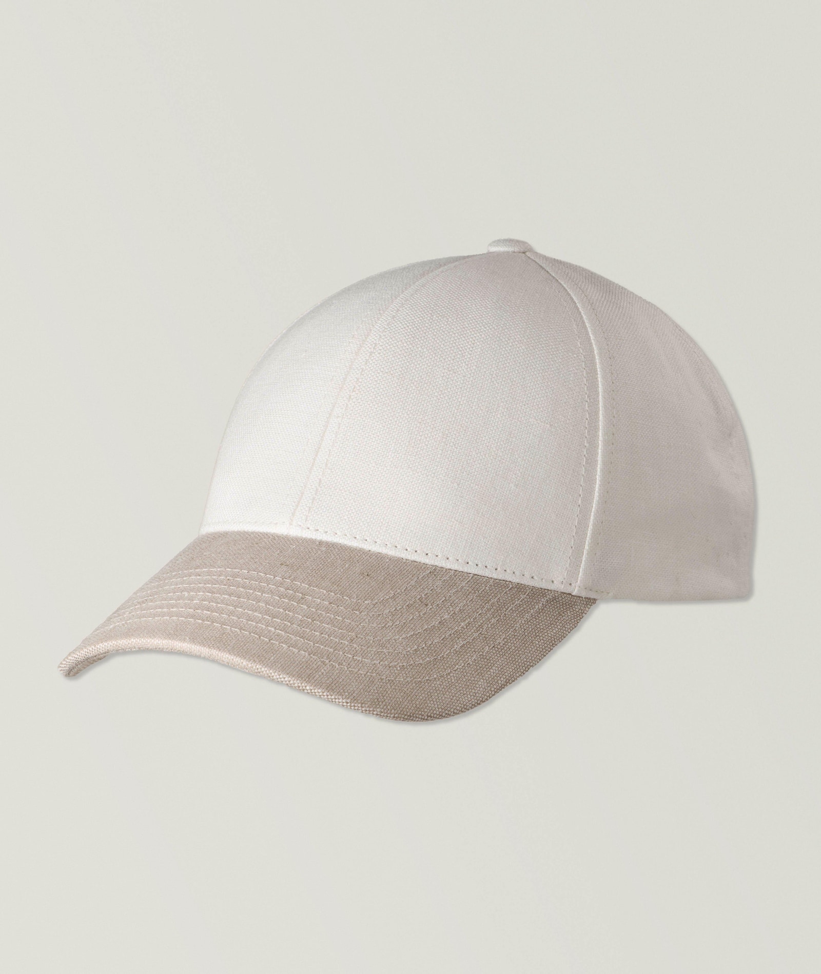 Varsity Headwear Linen Baseball Cap in Beige, image 1 of 1 from Harry Rosen