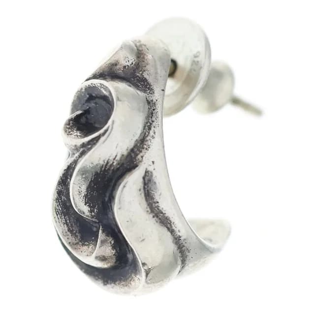 Chrome Hearts Carved Teardrop Earrings Silver in Silver from The Reluxe, photo 1 of 1