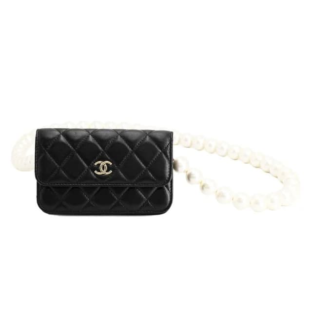 Chanel Chain Wallet Mini Pearl Shoulder Bag in Lambskin from The Reluxe, photo 1 of 1