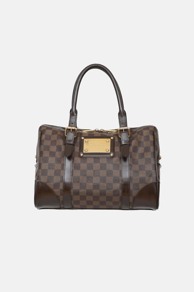 Louis Vuitton 2006 Damier Ebene Berkeley Bag in Brown Coated canvas from VSP Consignment, photo 1 of 1