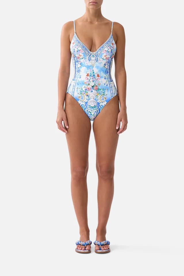 Camilla eBoutique SOFT HIGH TRIANGLE UNDERWIRE ONE PIECE OTTOMAN OPULENCE, image 1 of 1 from CAMILLA