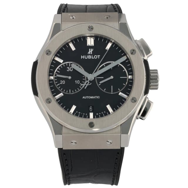 Hublot Classic Fusion 521.NX.1170.LR 45mm Titanium Watch in Leather from H&T, photo 1 of 1