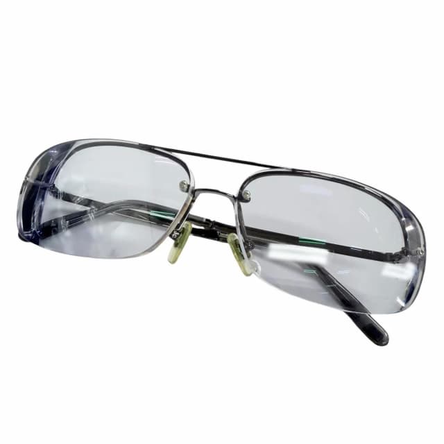 Louis Vuitton Socore Damier Two Bridge Sunglasses Gunmetal Clear Gray in Grey from The Reluxe, photo 1 of 1