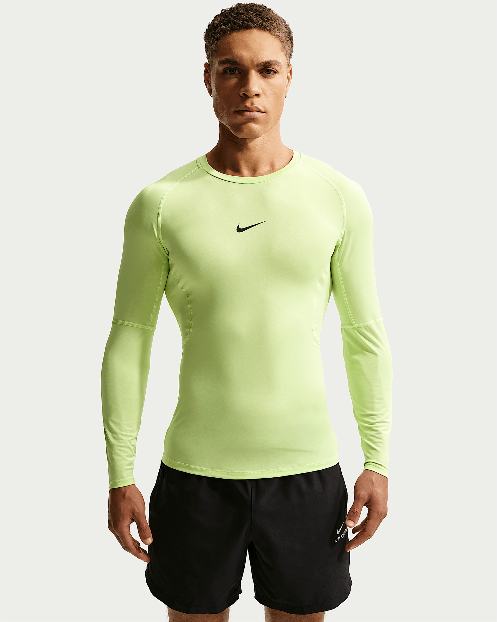 Nike Pro in Light Liquid Lime/Black, image 1 of 1 from Nike