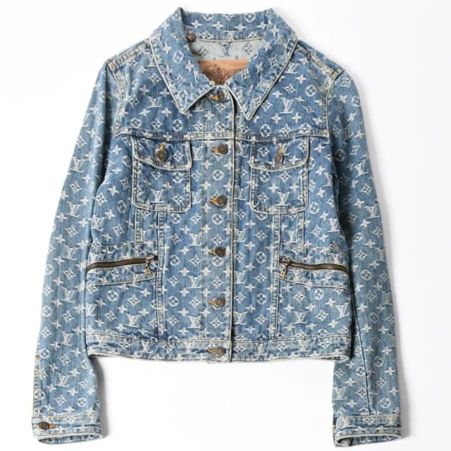 Louis Vuitton Monogram Denim Jacket Blue in Blue Denim from The Reluxe, photo 1 of 1