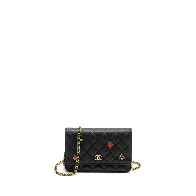 Chanel Coco Casino Wallet on Chain Caviar Black GHW (Microchip) in Black Caviar leather from EMIER, photo 1 of 1