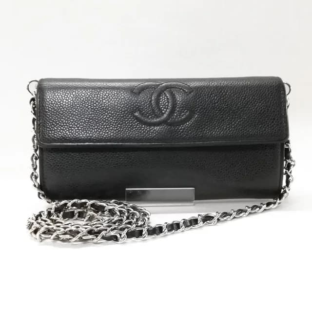 Chanel Caviar Quilted Wallet Black in Black Caviar leather from The Reluxe, photo 1 of 1