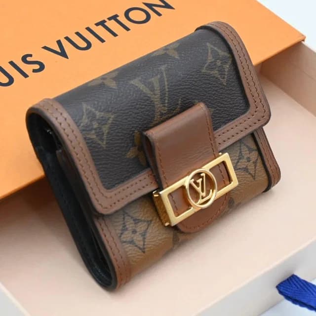 Louis Vuitton Monogram Reverse Dauphine Compact Trifold Wallet from The Reluxe, photo 1 of 1