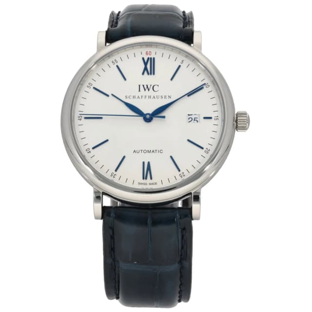 IWC Portofino IW356527 40mm Stainless Steel Watch in Leather from H&T, photo 1 of 1