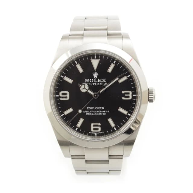 Rolex SS Watch Total Number of Frames 10 Automatic Black Dial Silver in Black from The Reluxe, photo 1 of 1