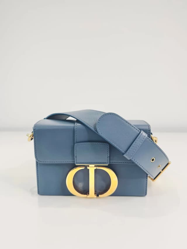 Dior 30 Montaigne Small Box Bag in Leather from Edit Second Hand, photo 1 of 1