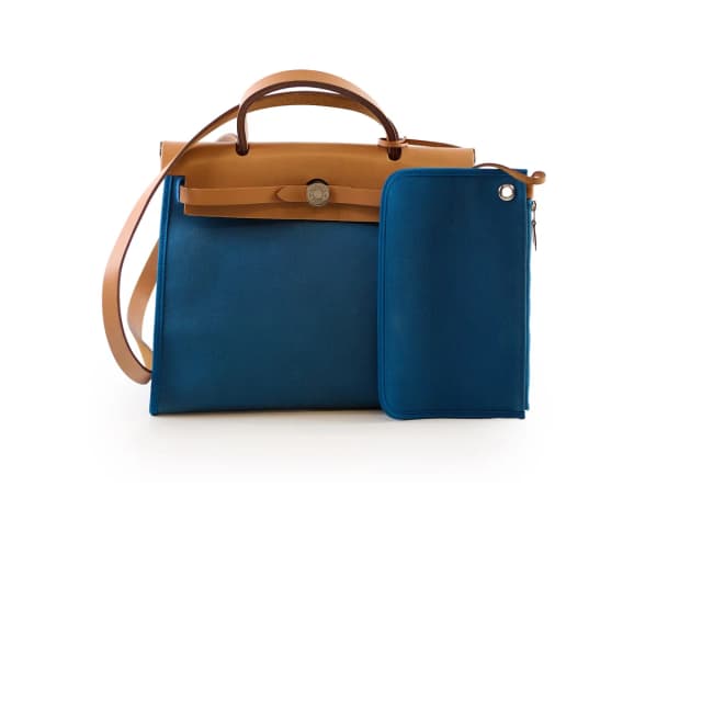 Hermès Herbag 31 Blue in Blue Canvas from The Purse Affair, photo 1 of 1