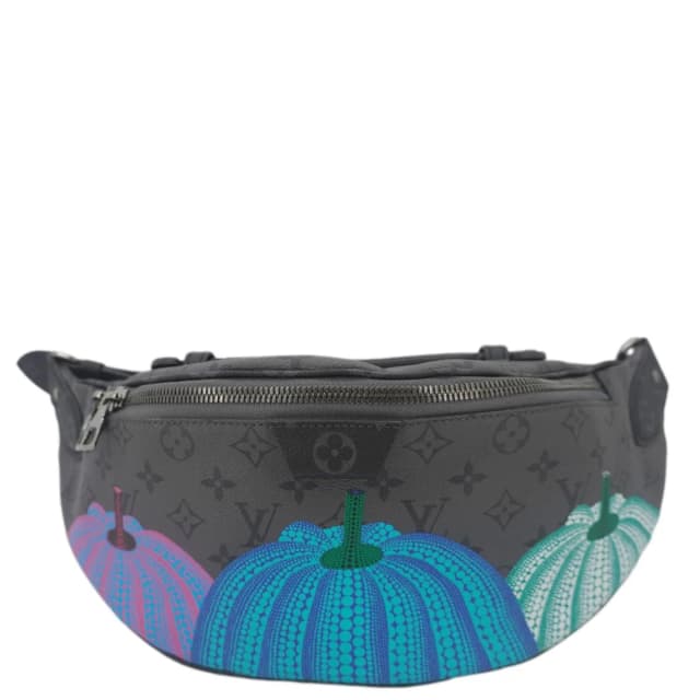 Louis Vuitton X YK Monogram Reverse Eclipse Pumpkin Canvas Bumbag Gray in Grey Canvas from Dallas Designer Handbags, photo 1 of 1