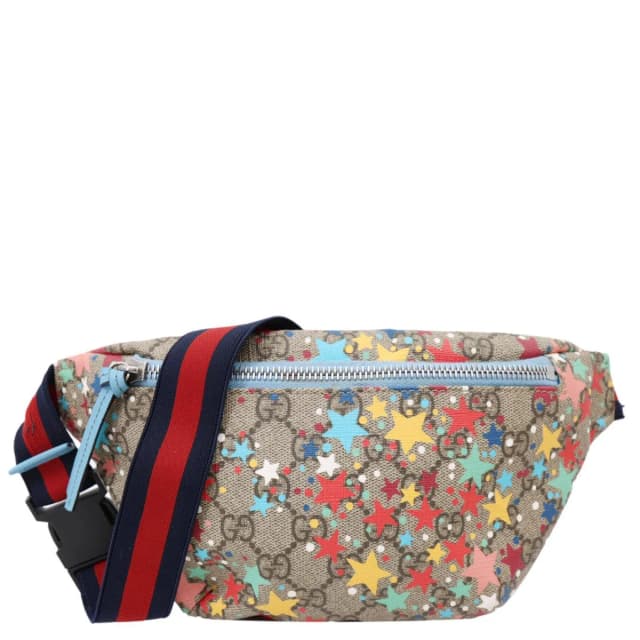 Gucci Kids Web GG Supreme Stars Canvas Belt Bag Beige 502095 in Beige Canvas from Dallas Designer Handbags, photo 1 of 1