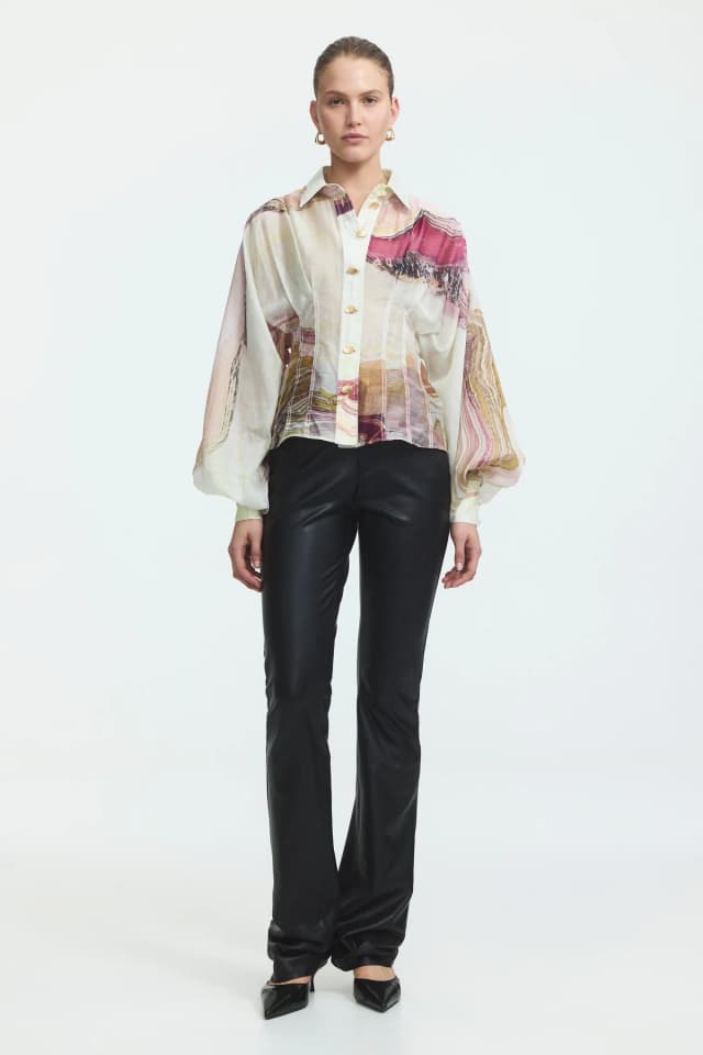 AJE Alexa Shirt in CRYSTALLINE, image 1 of 1 from Aje