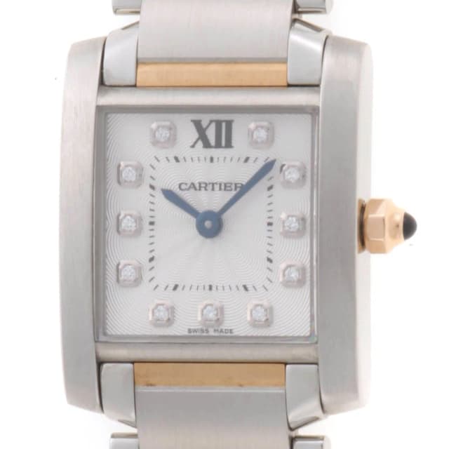 Cartier Tank Francaise SM Watch PG SS Silver Dial Quartz in Silver from The Reluxe, photo 1 of 1