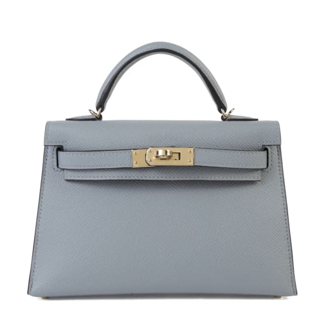 Hermès Mini Kelly II Gris Pantin (P0) in Grey Epsom leather from Ginza Xiaoma, photo 1 of 1