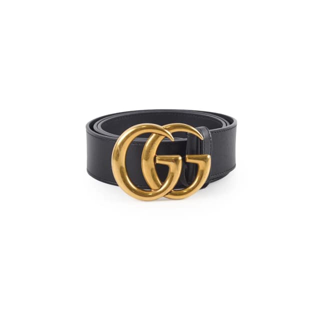 Gucci Marmont GG Belt Black Size 95 in Black Leather from The Purse Affair, photo 1 of 1