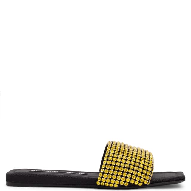 Alexander Wang Anya Crystal Slide Sandal, Celandine, image 1 of 1 from Cultstatus