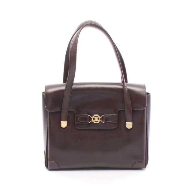 Celine Handbag Dark Brown Leather Triomphe in Brown Leather from The Reluxe, photo 1 of 1