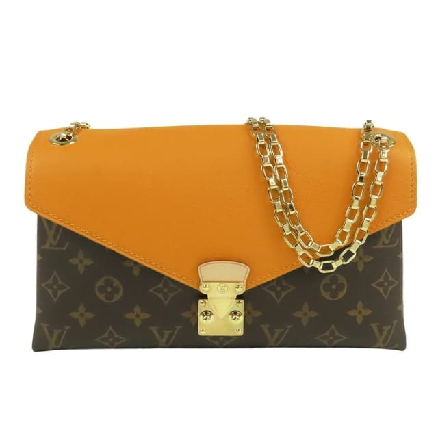 Louis Vuitton Pallas Chain Saffron Yellow Monogram Canvas Shoulder Bag in Yellow Coated canvas from The Reluxe, photo 1 of 1
