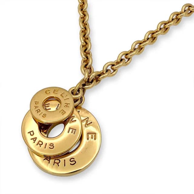 Celine Triple Circle Logo Strand Necklace from The Reluxe, photo 1 of 1