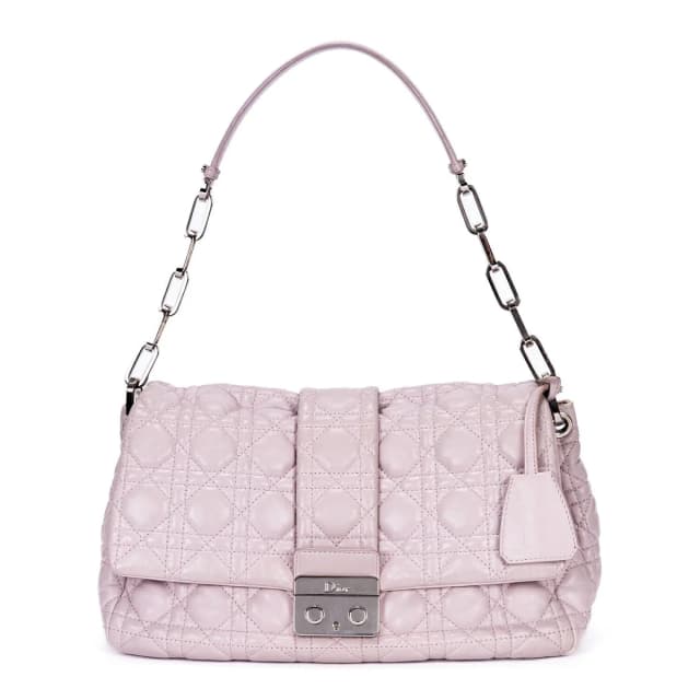 Dior New Lock Flap Chain Bag Lilac Kana the Lambskin Leather in Purple Lambskin from The Reluxe, photo 1 of 1