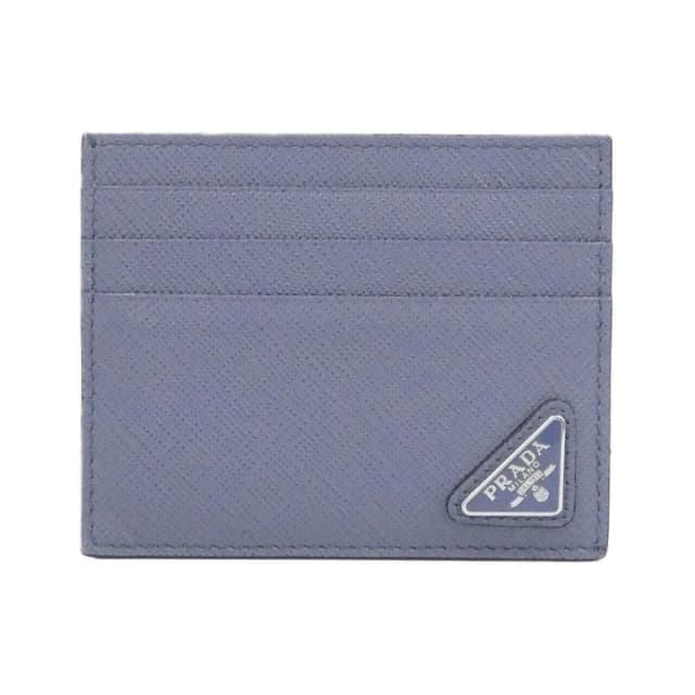 Prada Card Case Card Holders Silver in Silver Saffiano leather from The Reluxe, photo 1 of 1