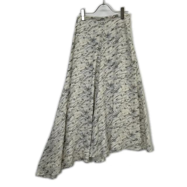 Fendi Logo Silk Flare Skirt 38 in Silk from The Reluxe, photo 1 of 1