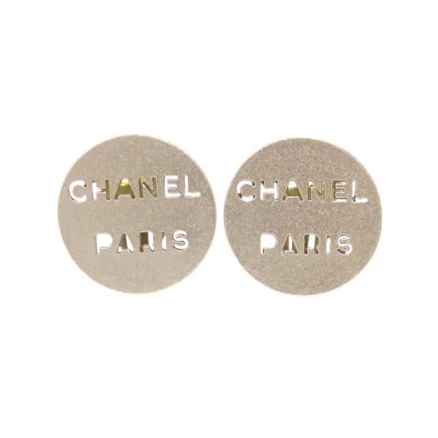 Chanel Logo 00 C Silver Earrings in Silver from The Reluxe, photo 1 of 1