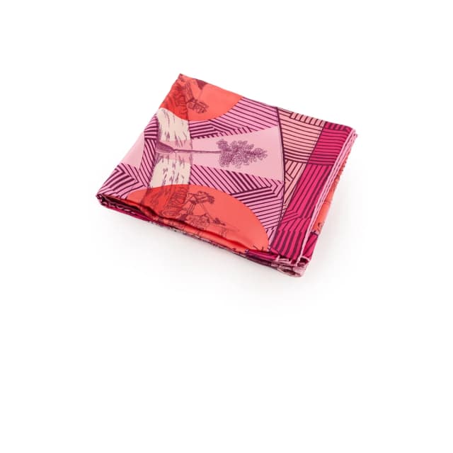Hermès Scarf Pink 120 x 120cm in Pink Silk from The Purse Affair, photo 1 of 1