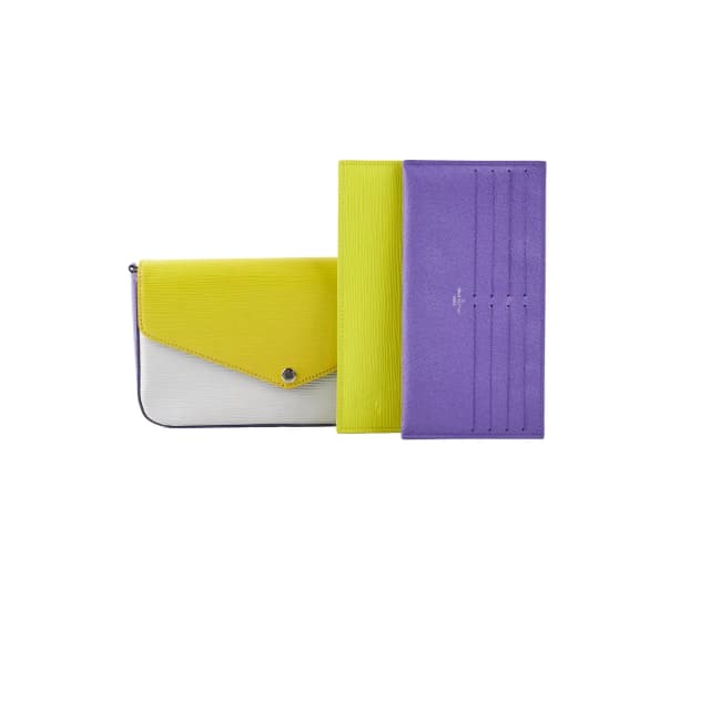 Louis Vuitton Pochette Felicie Tri Colour in Suede from The Purse Affair, photo 1 of 1
