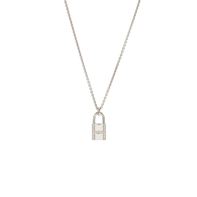 Hermès Kelly Cadenas Pendant White Gold, Diamonds in White from EMIER, photo 1 of 1