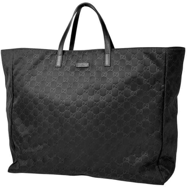Gucci Tote Bag GG Pattern Nylon Black in Black Nylon from The Reluxe, photo 1 of 1