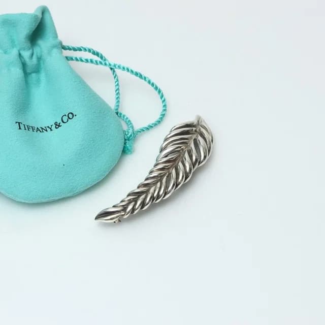 Tiffany & Co. Vintage Brooch Feather 925 Sterling Silver in Silver from The Reluxe, photo 1 of 1